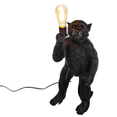 FLOOR LAMP STANDING BLACK MONKEY    - FLOOR LAMPS